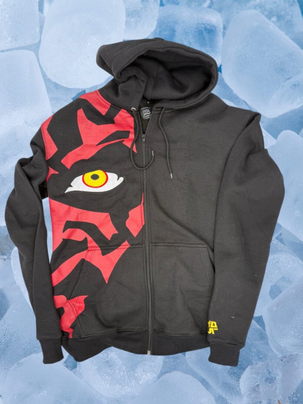 Bull Airs Custom DARTH MAUL Black embroidered Sweatshirt XL